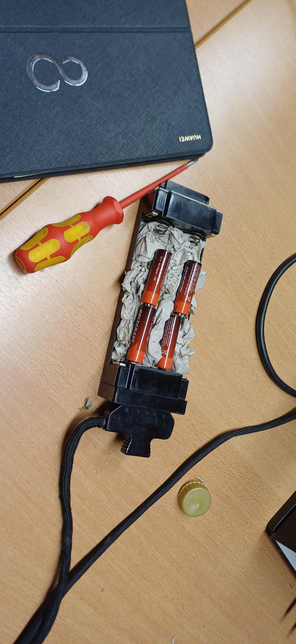 Using AA batteries instead